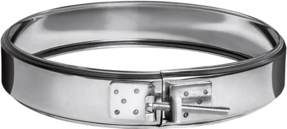 Хомут обжимной (430/0,5 мм) Ф200 (для трубы)